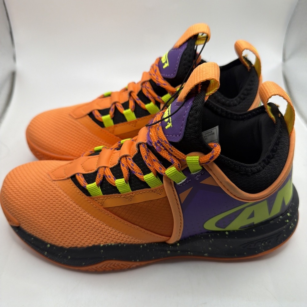 AND1 Kids Charge High Volt Attack Volt Orange Youth Sneakers‎ Size 5